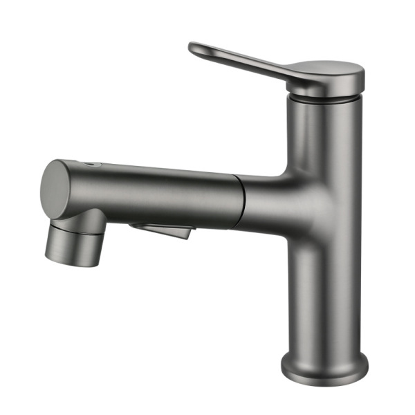 Pull type basin faucet household