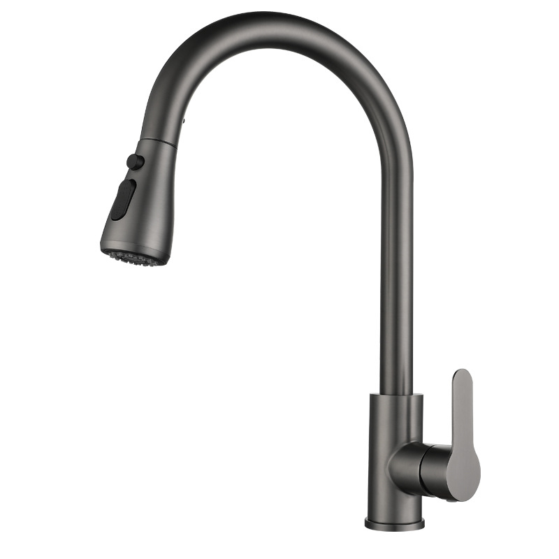 Kitchen faucet pull type