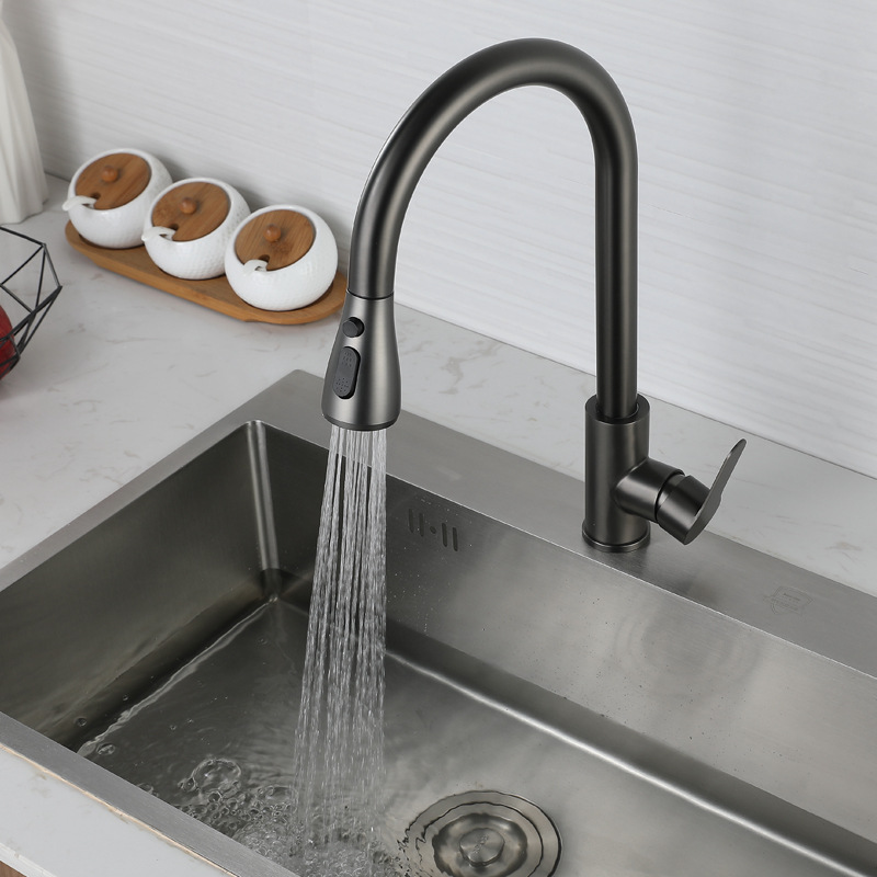 Kitchen faucet pull type