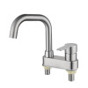 Bathroom drawing double basin washbasin faucet
