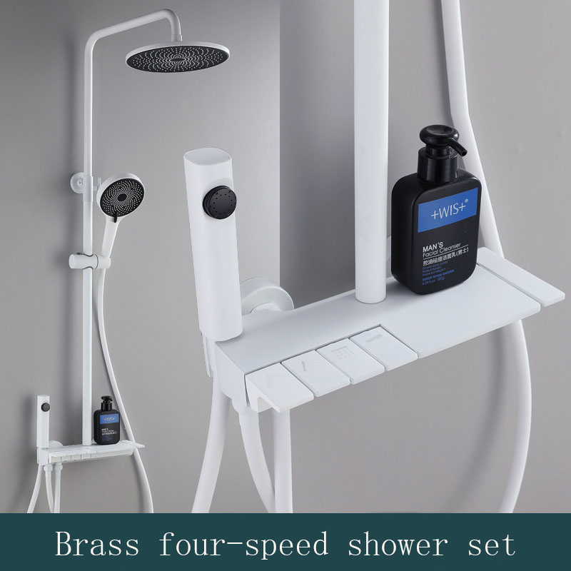 Bathroom white piano keys fourth gear