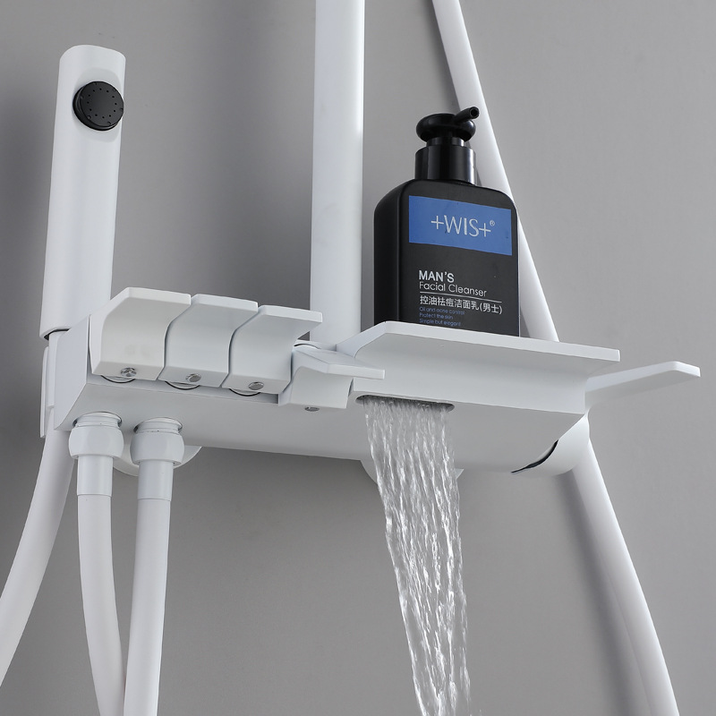 Bathroom white piano keys fourth gear