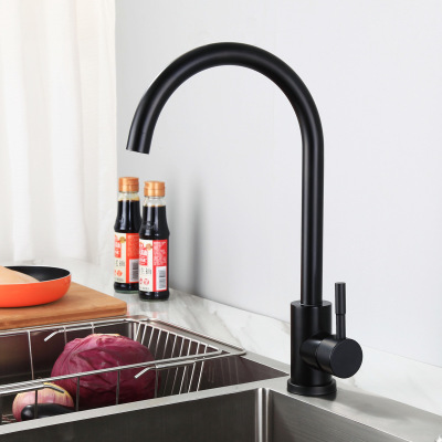 Black kitchen faucet European style