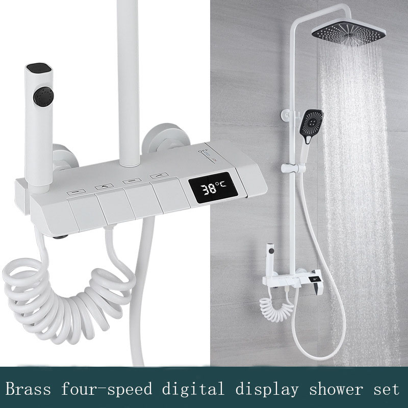 Constant temperature shower Snow White piano keys