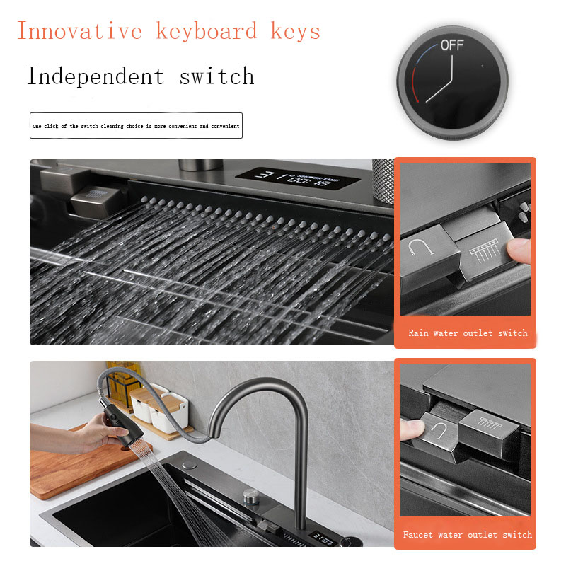 Intelligent understage kitchen with sink