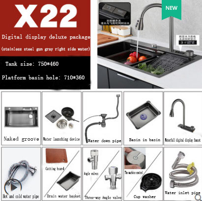 Intelligent understage kitchen with sink