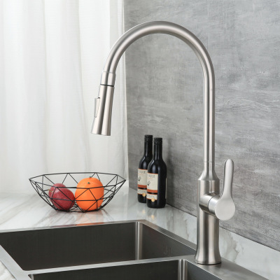 Kitchen draw faucet