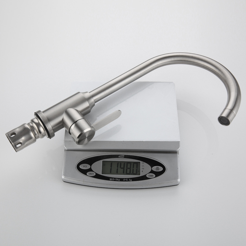 Kitchen faucet hot and cold ball drawing