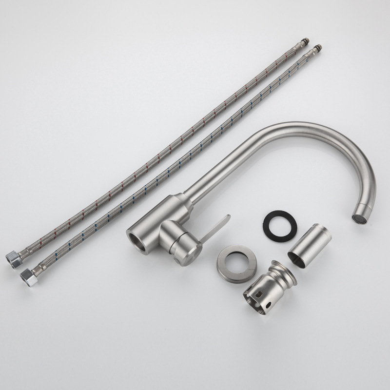 Kitchen faucet hot and cold ball drawing