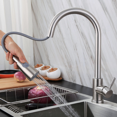 Kitchen tap hot and cold can be rotated