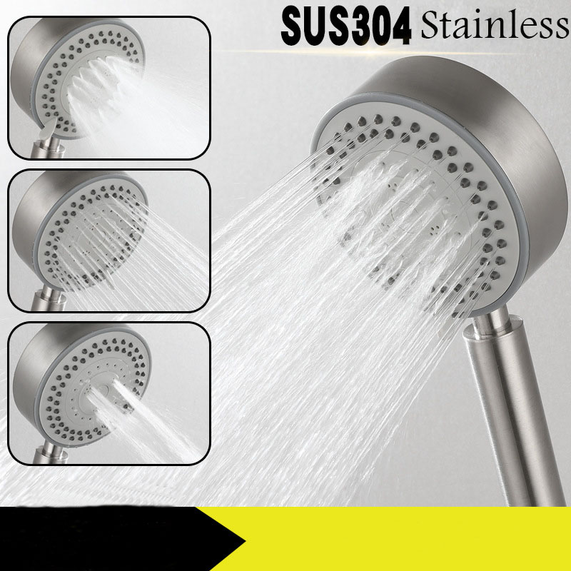 Portable supercharged shower head can be disassembled and washed
