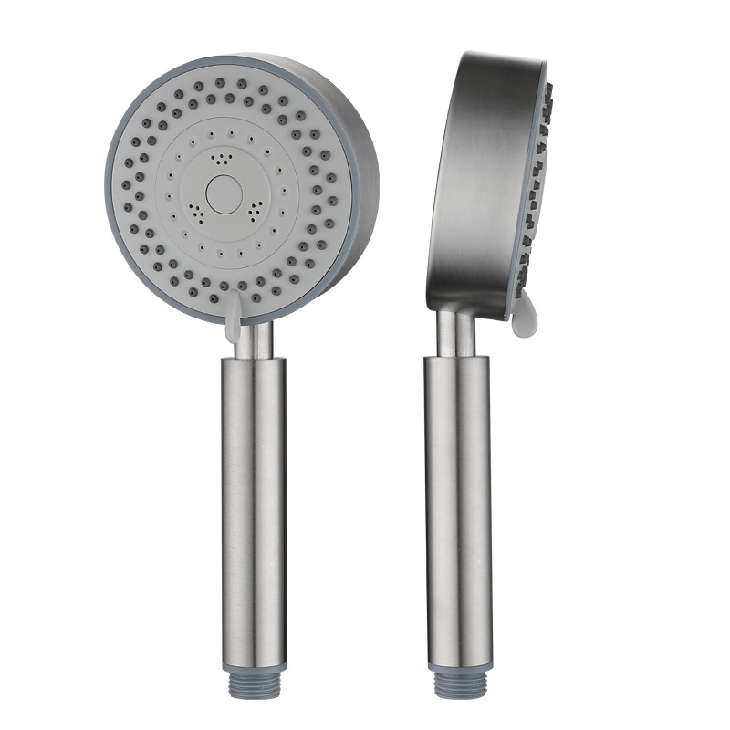 Portable supercharged shower head can be disassembled and washed