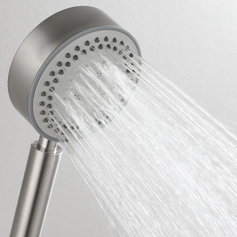 Portable supercharged shower head can be disassembled and washed