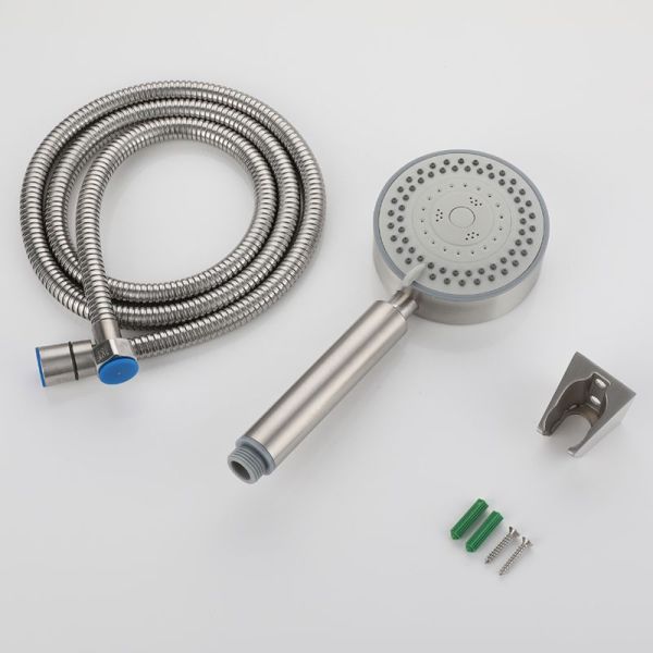 Portable supercharged shower head can be disassembled and washed