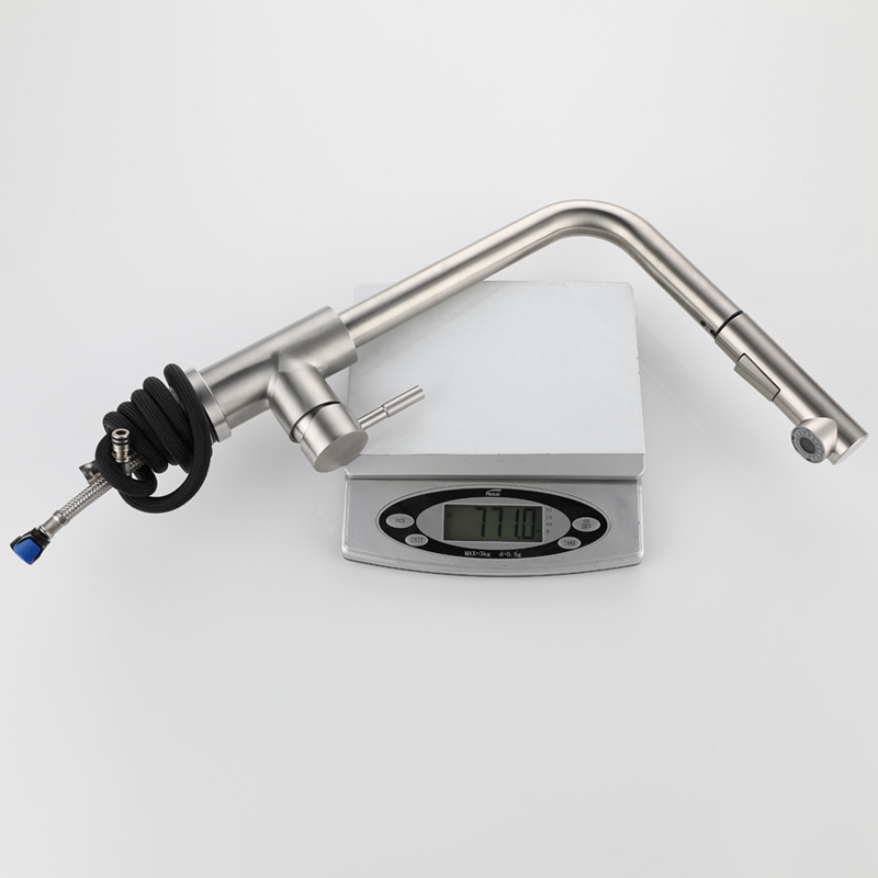 Seven word draw faucet wire drawing hot and cold