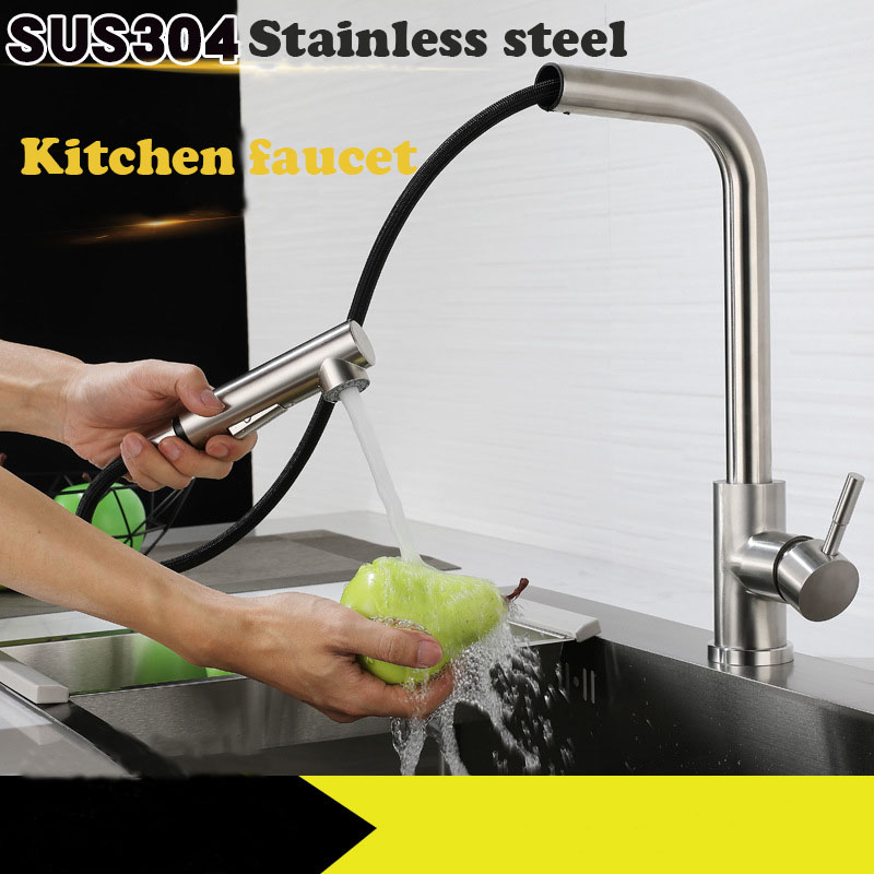 Seven word draw faucet wire drawing hot and cold