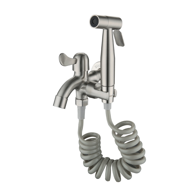 Spray gun set one in two out of the bathroom balcony