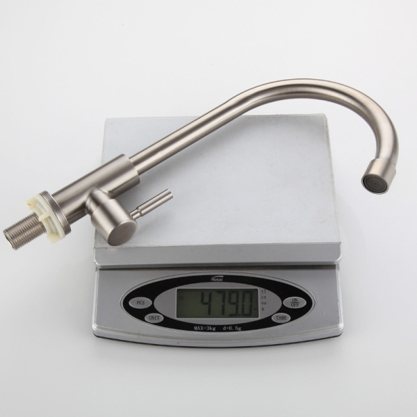 Stainless steel kitchen single cold faucet