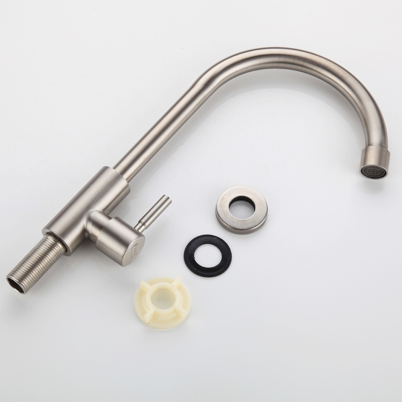 Stainless steel kitchen single cold faucet