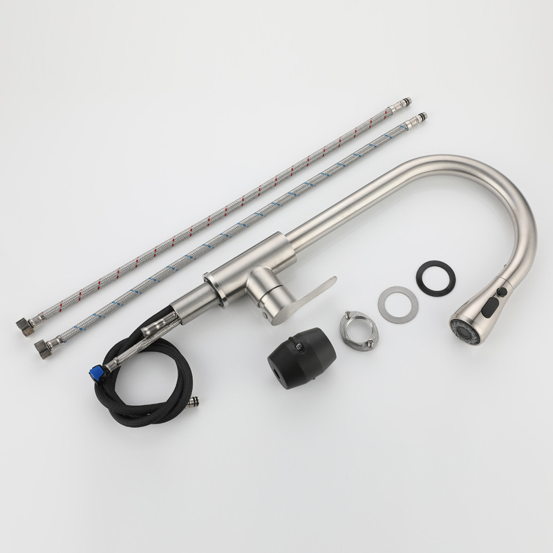 The kitchen sink retractable and swivel