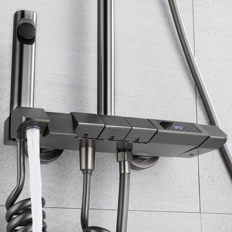 Thermostat shower gun grey piano keys