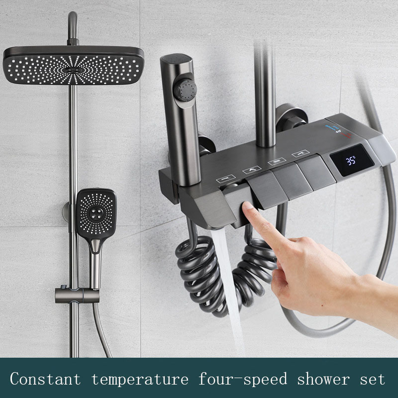 Thermostat shower gun grey piano keys