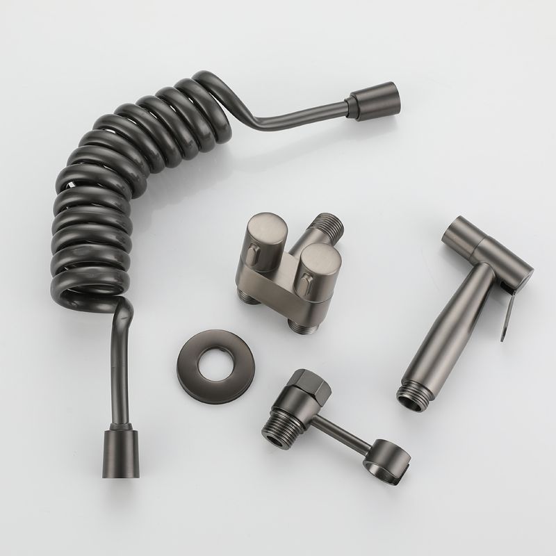 Toilet companion airbrush flusher has many functions