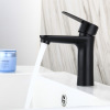 Black basin faucet hot and cold 8