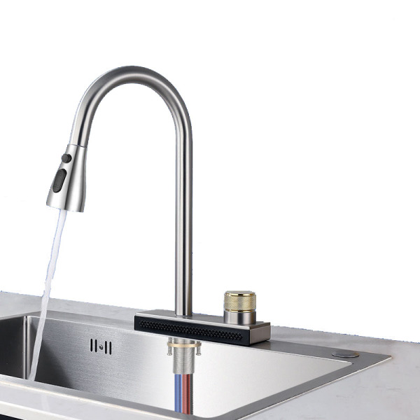 copy of Pull type rain waterfall single hole faucet