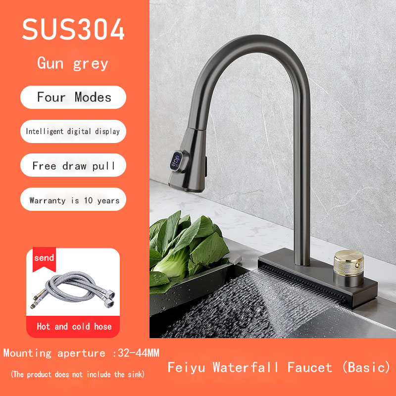 copy of Pull type rain waterfall single hole faucet