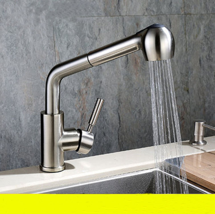 Kitchen draw faucet wire drawing