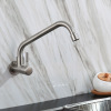 Kitchen water tank with single cold tap into wall