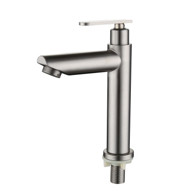 Single cold basin faucet bathroom wash basin wash station