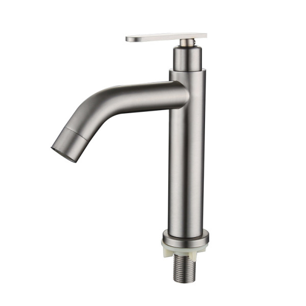 Single cold basin faucet bathroom wash basin wash station