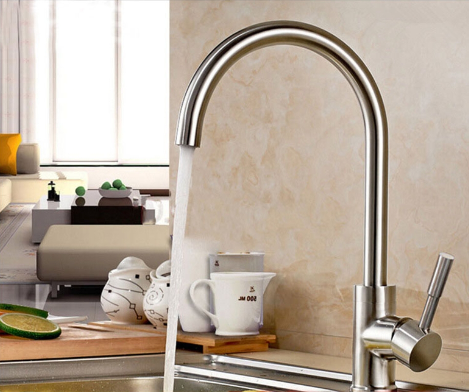 Lead-free stainless steel faucet